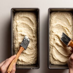 In a large bowl, whisk together the all‑purpose flour, baking soda, salt, and pumpkin spice blend.